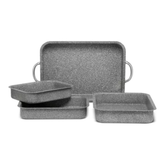 Set De Moldes Y Rosticero Lamex Con Antiadherente Stone 360°